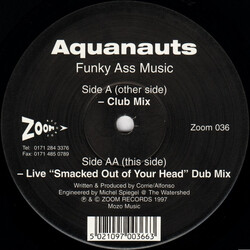 Aquanauts Funky Ass Music USED VINYL 12INCH 33 S RPM