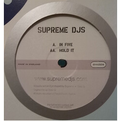 Supreme DJs In Five / Hold It USED VINYL 12INCH 45 RPM