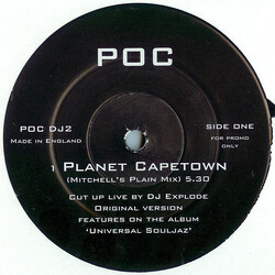 Prophets Of Da City Planet Capetown USED VINYL 12INCH PROMO