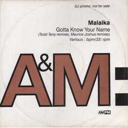 Malaika Gotta Know (Your Name) USED VINYL 12INCH 33 S RPM SINGLE PROMO