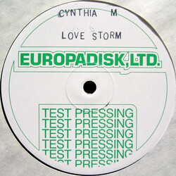 Cynthia M Love Storm USED VINYL 12INCH 33 S RPM TEST PRESSING