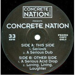 Concrete Nation Serious USED VINYL 12INCH 33 S RPM PROMO