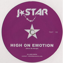 J-Star High On Emotion USED VINYL 12INCH SINGLE SIDED TEST PRESSING