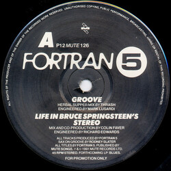 Fortran 5 Groove USED VINYL 12INCH 45 RPM PROMO STEREO