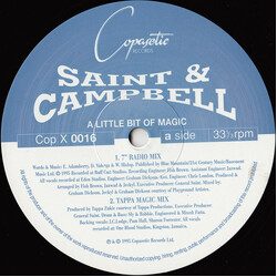 Saint & Campbell A Little Bit Of Magic USED VINYL 12INCH 33 S RPM SINGLE