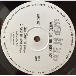 Saved By Zero Where Did The Love Go? USED VINYL 12INCH 33 S RPM