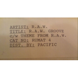 R.A.W. (10) R.A.W. Groove USED VINYL 12INCH WHITE LABEL