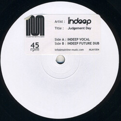 Indeep (2) Judgement Day USED VINYL 12INCH WHITE LABEL