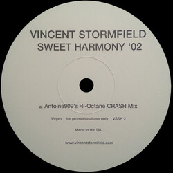 Vincent Stormfield Sweet Harmony '02 USED VINYL 12INCH 33 S RPM PROMO