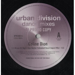 Céline Dion I Drove All Night USED VINYL 12INCH 33 S RPM SINGLE PROMO