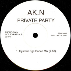 Akin Private Party USED VINYL 12INCH 33 S RPM PROMO
