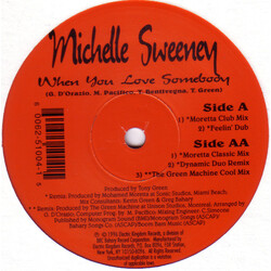 Michelle Sweeney When You Love Somebody USED VINYL 12INCH