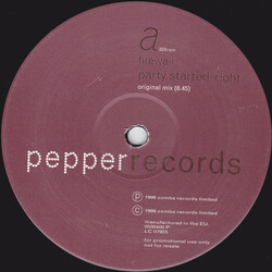 Firewall (3) Party Started Right USED VINYL 12INCH 33 S RPM PROMO