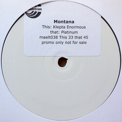 DJ Montana Klepta Enormus / Platinum USED VINYL 12INCH WHITE LABEL PROMO