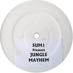 Sum1 Jungle Mayhem USED VINYL 12INCH SINGLE SIDED UNOFFICIAL RELEASE WHITE LABEL