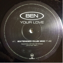 Ben Ofoedu Your Love USED VINYL 12INCH PROMO