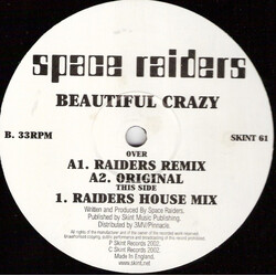 Space Raiders Beautiful Crazy Remixes USED VINYL 12INCH
