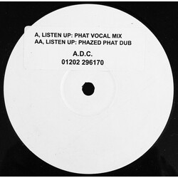 Alliance DC Listen Up USED VINYL 12INCH WHITE LABEL