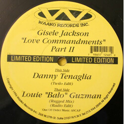 Gisele Jackson Love Commandments Part II USED VINYL 12INCH LIMITED EDITION 33 S RPM