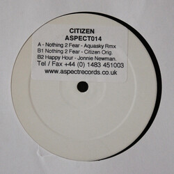 Citizen (2) / Jonnie Newman Nothing 2 Fear USED VINYL 12INCH 33 S RPM 45 RPM TEST PRESSING
