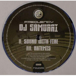 DJ Samurai Sound With Fire / Artemis USED VINYL 12INCH 45 RPM