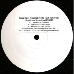 Gene Hunt Spazzed USED VINYL 12INCH PROMO WHITE LABEL 33 S RPM