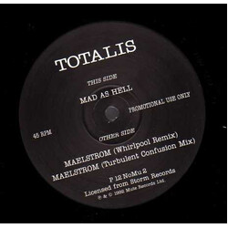 Totalis Maelstrom / Mad As Hell USED VINYL 12INCH 45 RPM PROMO