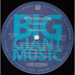 Intergroove Bodyflow USED VINYL 12INCH PROMO 33 S RPM