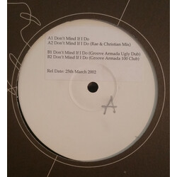 Bushy Don't Mind If I Do USED VINYL 12INCH SINGLE WHITE LABEL