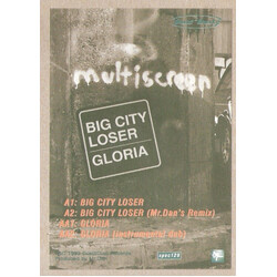 Multiscreen Big City Loser / Gloria USED VINYL 12INCH WHITE LABEL