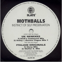 Mothballs Instinct Of Self Preservation USED VINYL 12INCH 33 S RPM