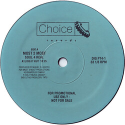 Most 2 Most / Julian Golson Soul 4 Real / Open Your Eyes USED VINYL 12INCH PROMO 33 S RPM