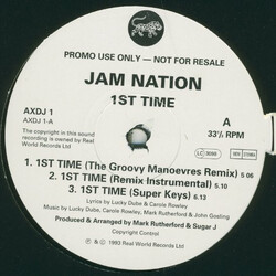 Jam Nation 1st Time USED VINYL 12INCH 33 S RPM PROMO