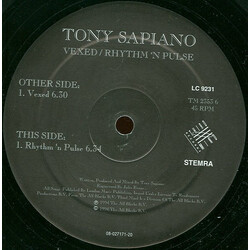Sapiano Vexed / Rhythm 'N Pulse USED VINYL 12INCH