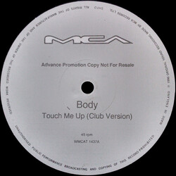 Body Touch Me Up USED VINYL 12INCH PROMO