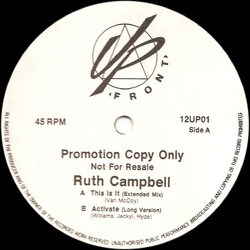Ruth Campbell This Is It USED VINYL 12INCH 45 RPM PROMO
