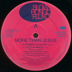 Slow Bongo Floyd More Than Jesus USED VINYL 12INCH 45 RPM PROMO