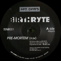 Birthryte Pre-Mortem / Post-Mortem USED VINYL 12INCH 45 RPM