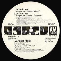 Vertical Hold A.S.A.P. USED VINYL 12INCH 33 S RPM PROMO