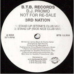 3rd Nation Stand Up USED VINYL 12INCH 33 S RPM PROMO