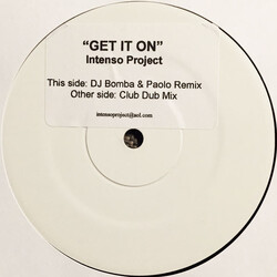 Intenso Project Get It On USED VINYL 12INCH 33 S RPM WHITE LABEL