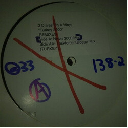 Three Drives Turkey 2000 (Remixes) USED VINYL 12INCH 33 S RPM WHITE LABEL