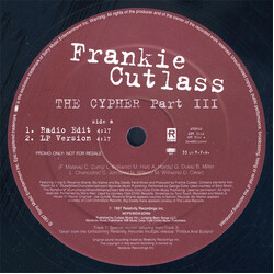Frankie Cutlass The Cypher Part III USED VINYL 12INCH PROMO