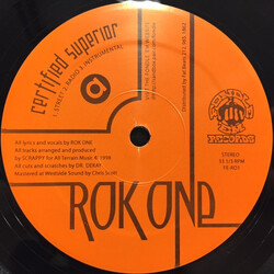 Rok One Certified Superior USED VINYL 12INCH 33 S RPM STEREO