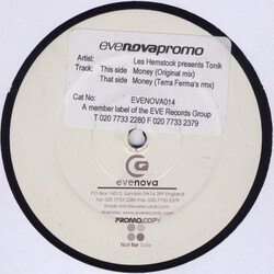 Les Hemstock / Tonik Money USED VINYL 12INCH PROMO