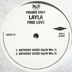 Layla Find Love USED VINYL 12INCH 33 S RPM PROMO