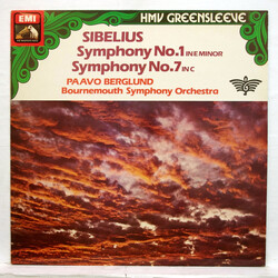 Jean Sibelius / Bournemouth Symphony Orchestra / Paavo Berglund Symphonies No. 1 & No. 7 Vinyl LP USED