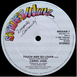 Carol Jiani Touch And Go Lover USED VINYL 12INCH 45 RPM
