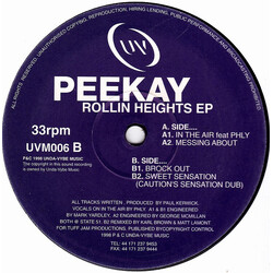 Peekay Rollin Heights EP USED VINYL 12INCH 33 S RPM EP