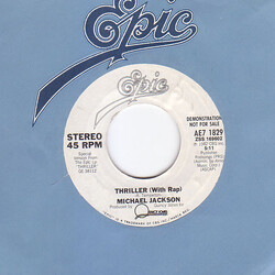Michael Jackson Thriller (With Rap) USED VINYL 7INCH 45 RPM PROMO